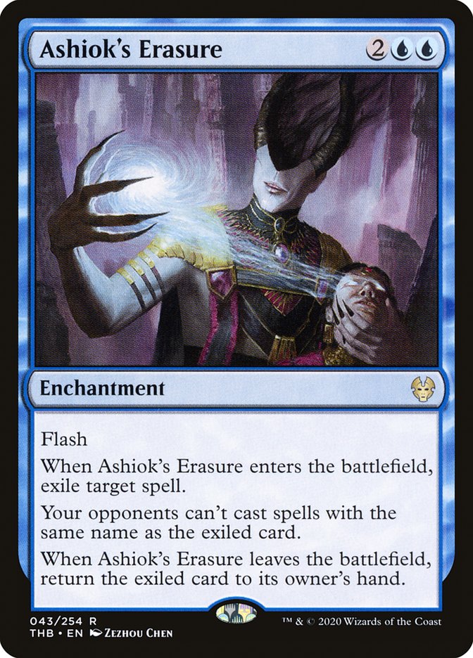 Ashiok's Erasure [Theros Beyond Death] | Jomio and Rueliete's Cards and Comics