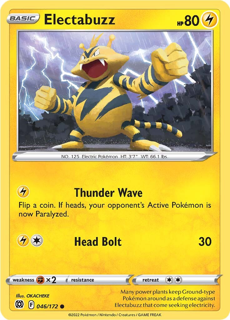 Electabuzz (046/172) [Sword & Shield: Brilliant Stars] | Jomio and Rueliete's Cards and Comics