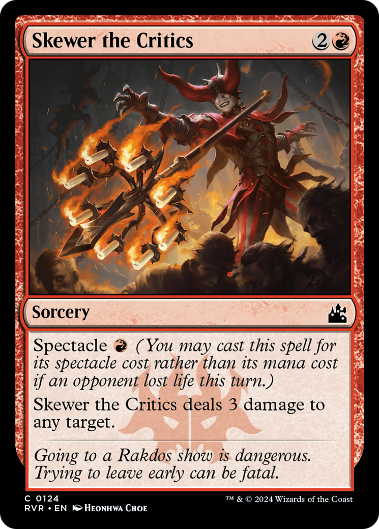 Skewer the Critics [Ravnica Remastered] | Jomio and Rueliete's Cards and Comics