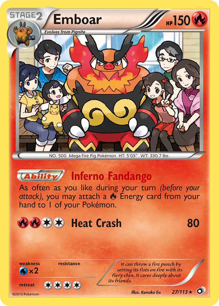 Emboar (27/113) (Theme Deck Exclusive) [Black & White: Legendary Treasures] | Jomio and Rueliete's Cards and Comics