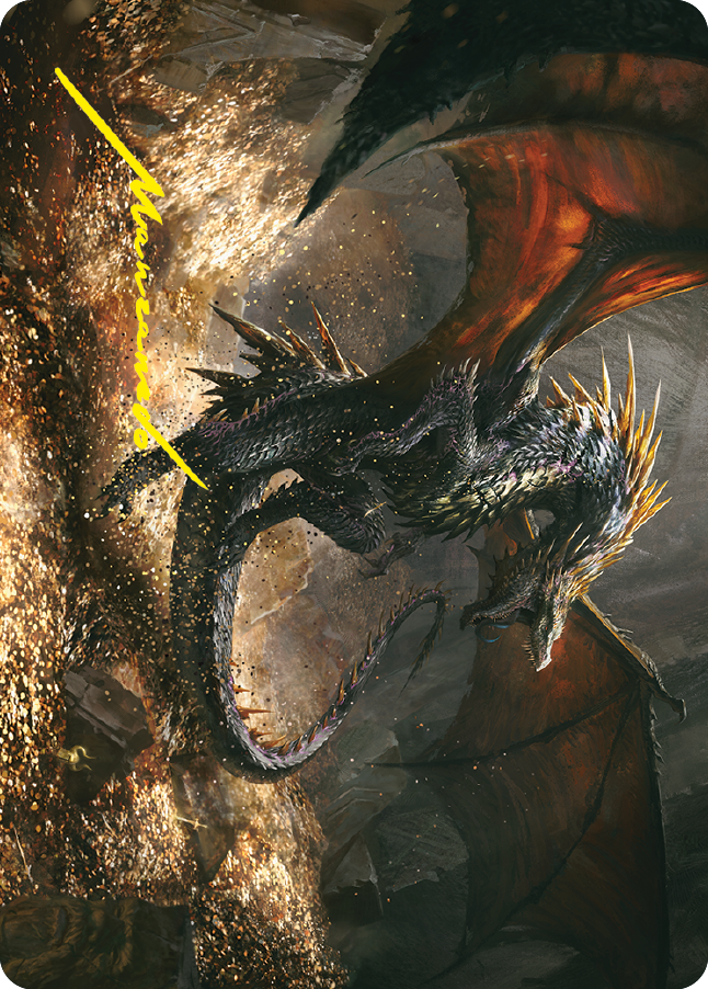 Cavern-Hoard Dragon Art Card (Gold-Stamped Signature) [The Lord of the Rings: Tales of Middle-earth Art Series] | Jomio and Rueliete's Cards and Comics