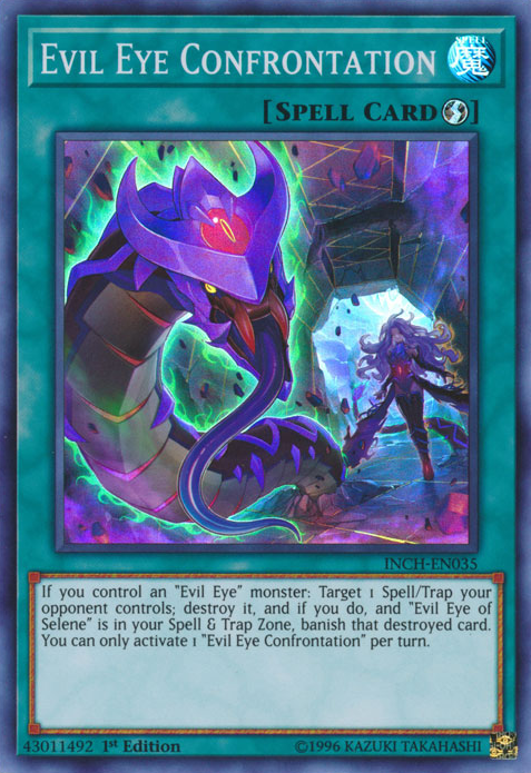 Evil Eye Confrontation [INCH-EN035] Super Rare | Jomio and Rueliete's Cards and Comics