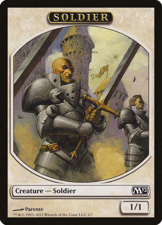 Soldier Token [Magic 2012 Tokens] | Jomio and Rueliete's Cards and Comics