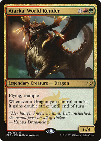 Atarka, World Render [Fate Reforged] | Jomio and Rueliete's Cards and Comics