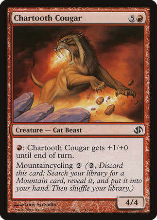 Chartooth Cougar [Duel Decks: Jace vs. Chandra] | Jomio and Rueliete's Cards and Comics