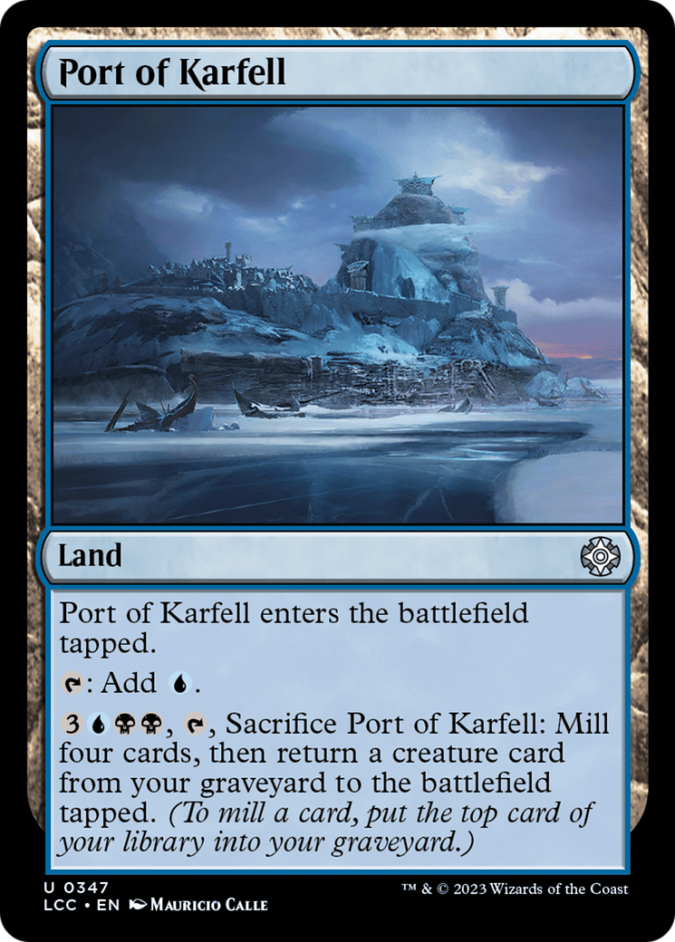 Port of Karfell [The Lost Caverns of Ixalan Commander] | Jomio and Rueliete's Cards and Comics