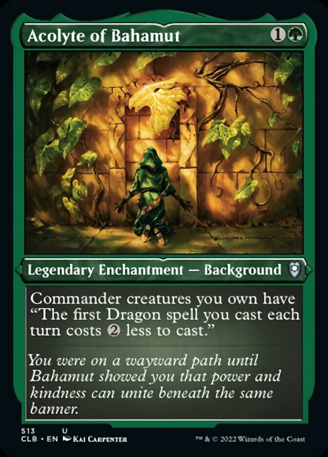 Acolyte of Bahamut (Foil Etched) [Commander Legends: Battle for Baldur's Gate] | Jomio and Rueliete's Cards and Comics