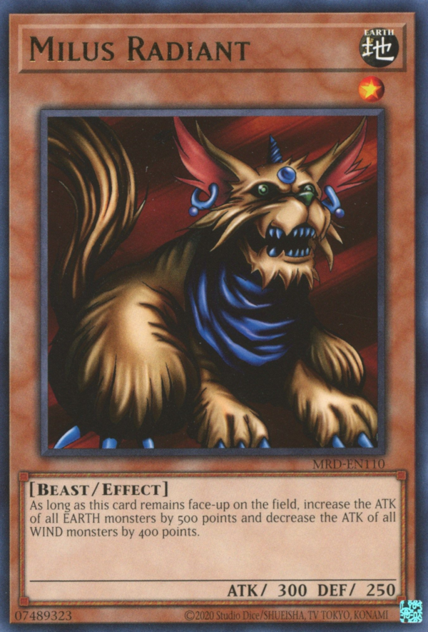 Milus Radiant [MRD-EN110] Rare | Jomio and Rueliete's Cards and Comics