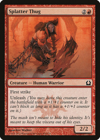 Splatter Thug [Return to Ravnica] | Jomio and Rueliete's Cards and Comics