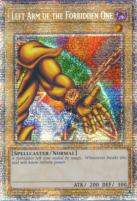 Left Arm of the Forbidden One [BLCR-EN105] Starlight Rare | Jomio and Rueliete's Cards and Comics