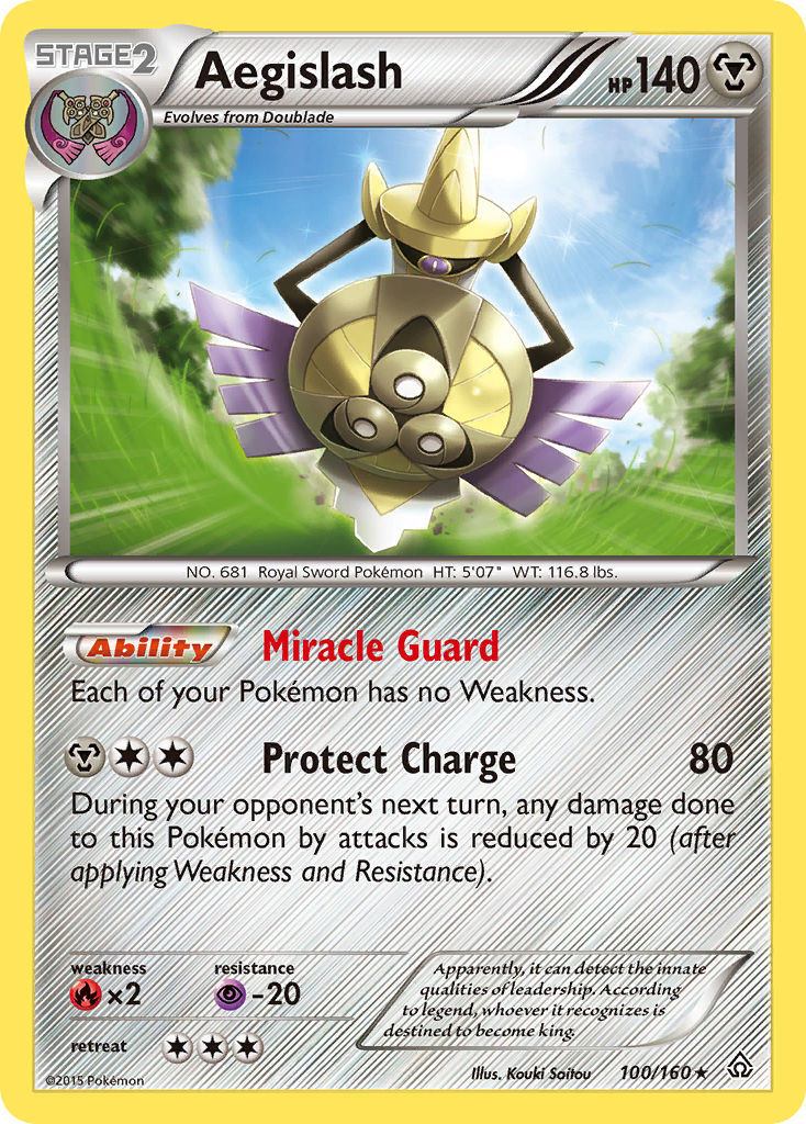 Aegislash (100/160) [XY: Primal Clash] | Jomio and Rueliete's Cards and Comics