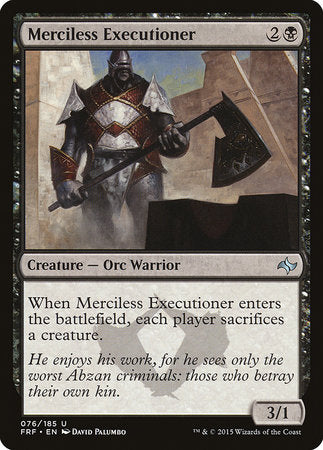 Merciless Executioner [Fate Reforged] | Jomio and Rueliete's Cards and Comics