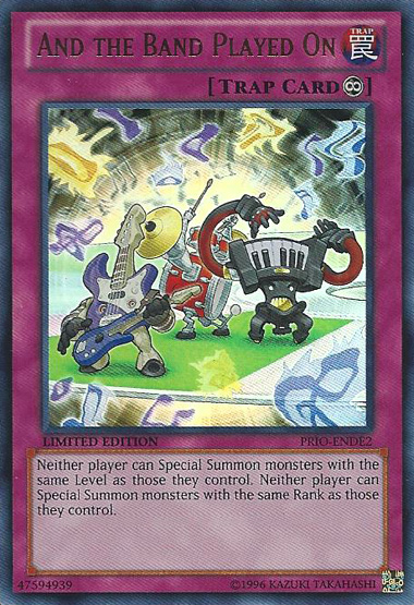 And the Band Played On [PRIO-ENDE2] Ultra Rare | Jomio and Rueliete's Cards and Comics
