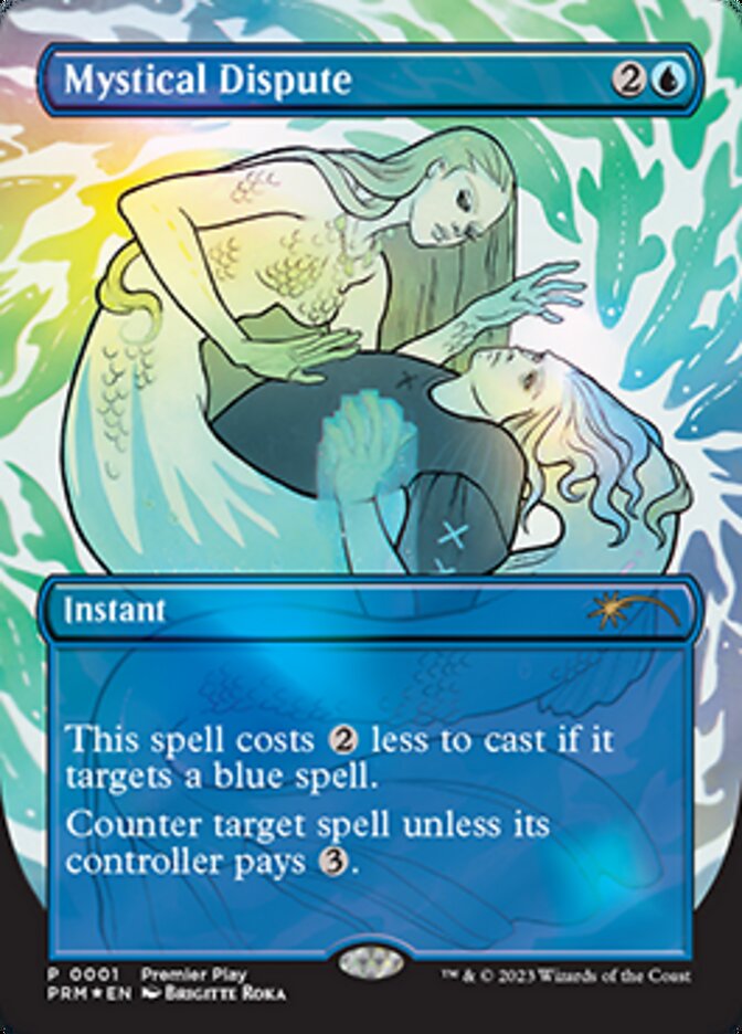Mystical Dispute (Borderless Alternate Art) [Regional Championship Qualifiers 2023] | Jomio and Rueliete's Cards and Comics