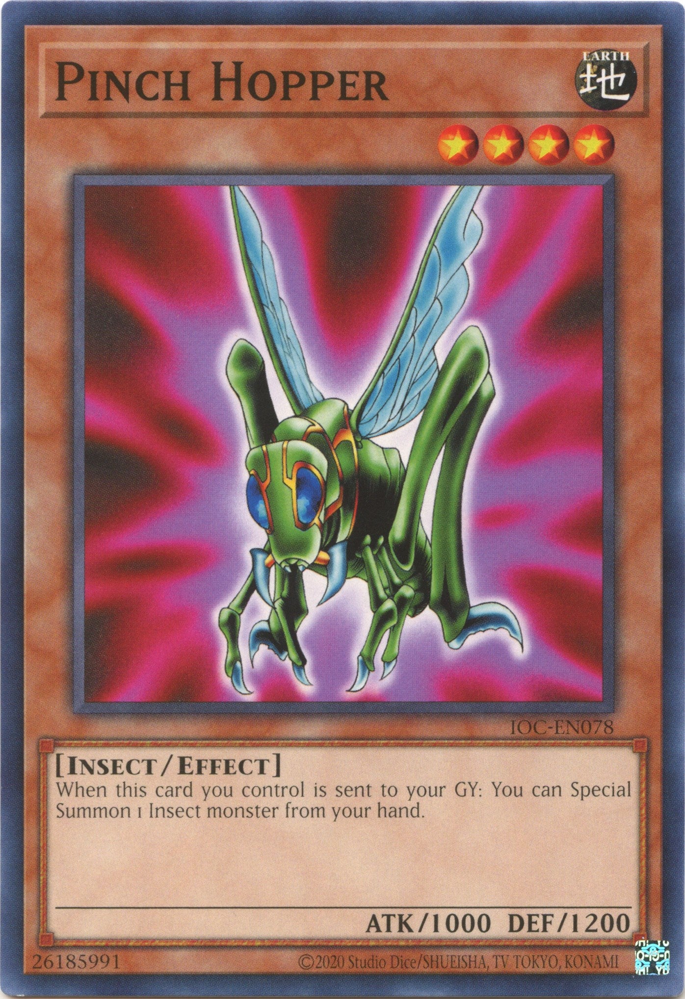 Pinch Hopper (25th Anniversary) [IOC-EN078] Common | Jomio and Rueliete's Cards and Comics