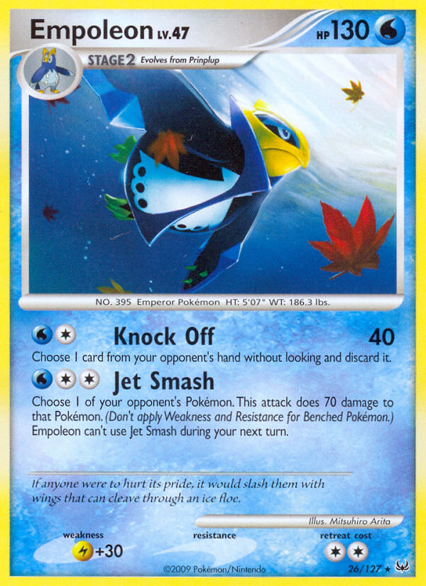 Empoleon (26/127) [Platinum: Base Set] | Jomio and Rueliete's Cards and Comics