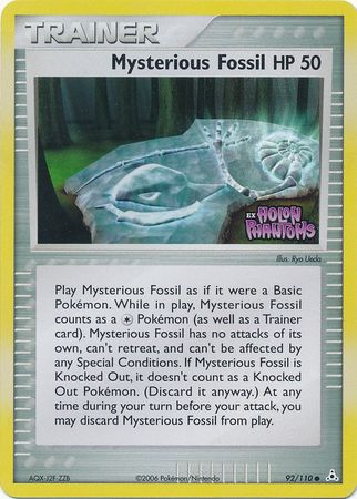 Mysterious Fossil (92/110) (Stamped) [EX: Holon Phantoms] | Jomio and Rueliete's Cards and Comics