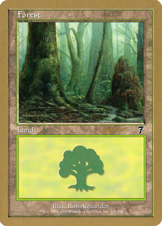 Forest (329) (Sim Han How) [World Championship Decks 2002] | Jomio and Rueliete's Cards and Comics