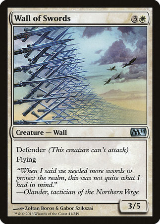 Wall of Swords [Magic 2014] | Jomio and Rueliete's Cards and Comics