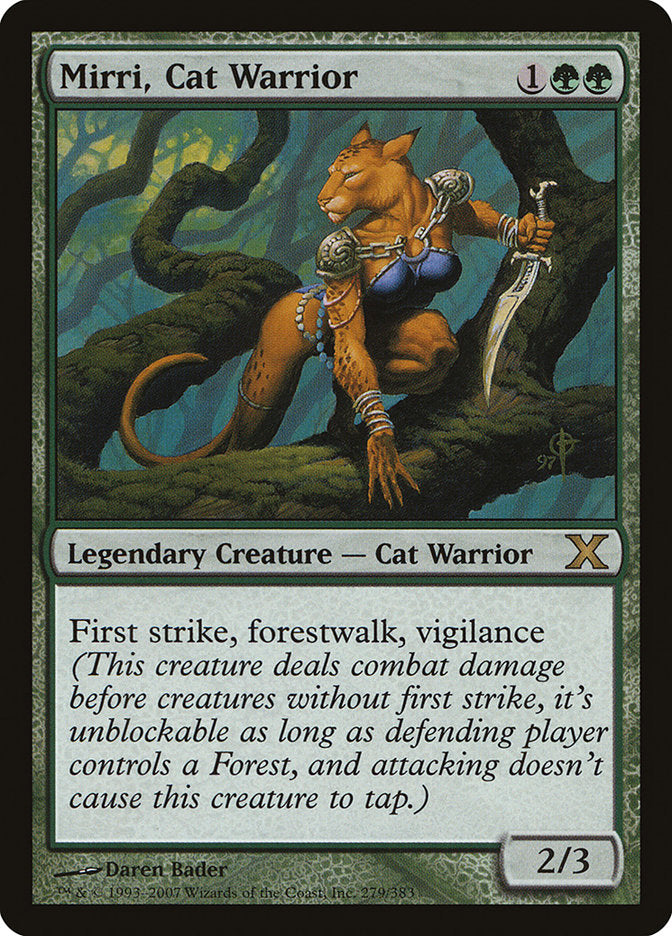 Mirri, Cat Warrior [Tenth Edition] | Jomio and Rueliete's Cards and Comics