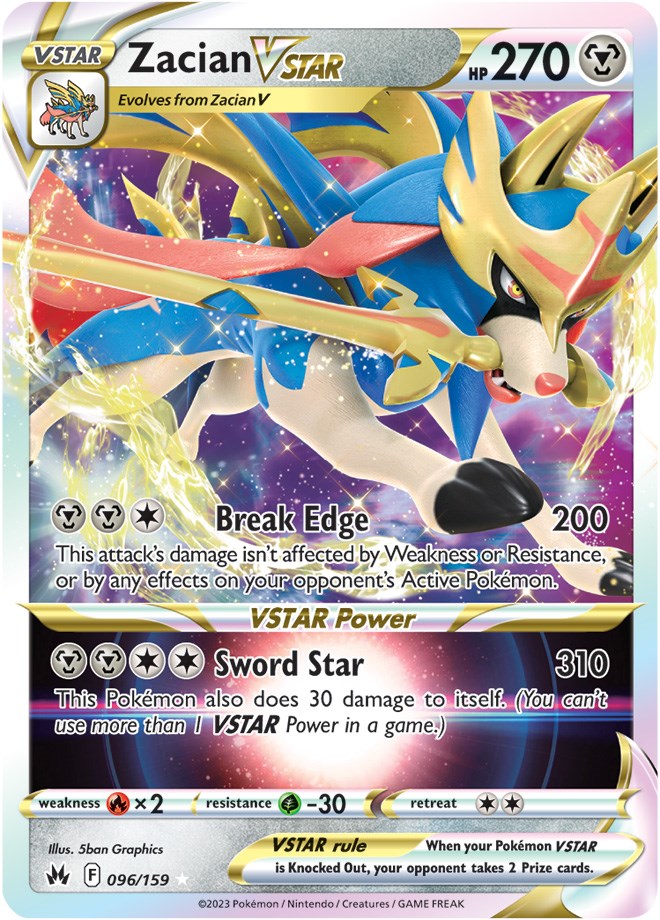 Zacian VSTAR (096/159) [Sword & Shield: Crown Zenith] | Jomio and Rueliete's Cards and Comics