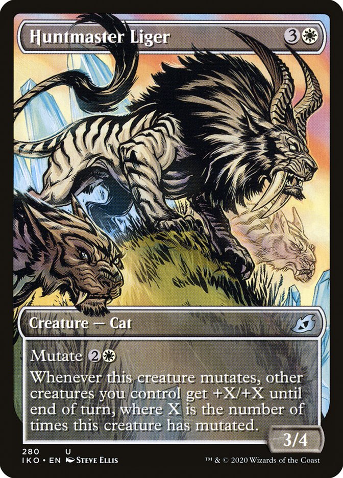 Huntmaster Liger (Showcase) [Ikoria: Lair of Behemoths] | Jomio and Rueliete's Cards and Comics
