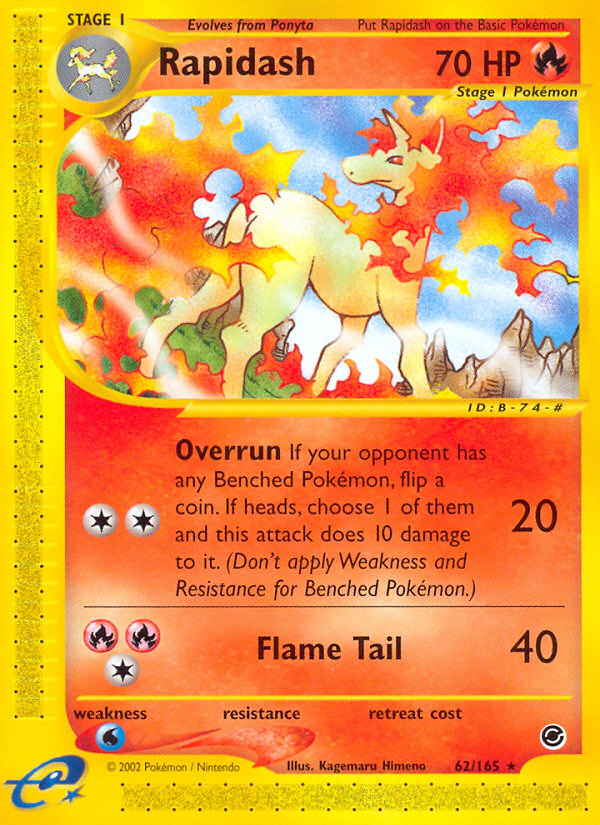 Rapidash (62/165) [Expedition: Base Set] | Jomio and Rueliete's Cards and Comics