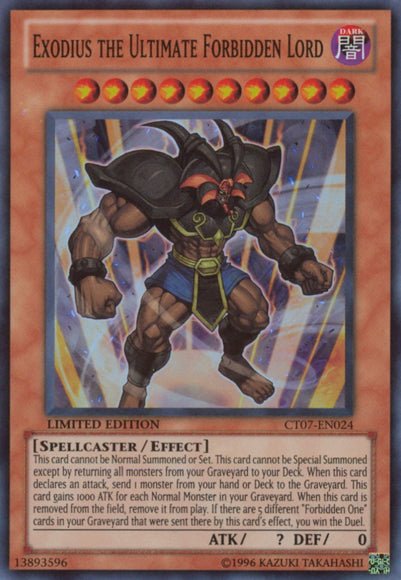 Exodius the Ultimate Forbidden Lord [CT07-EN024] Super Rare | Jomio and Rueliete's Cards and Comics