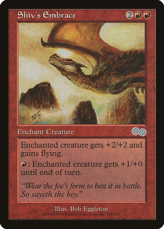 Shiv's Embrace [Urza's Saga] | Jomio and Rueliete's Cards and Comics