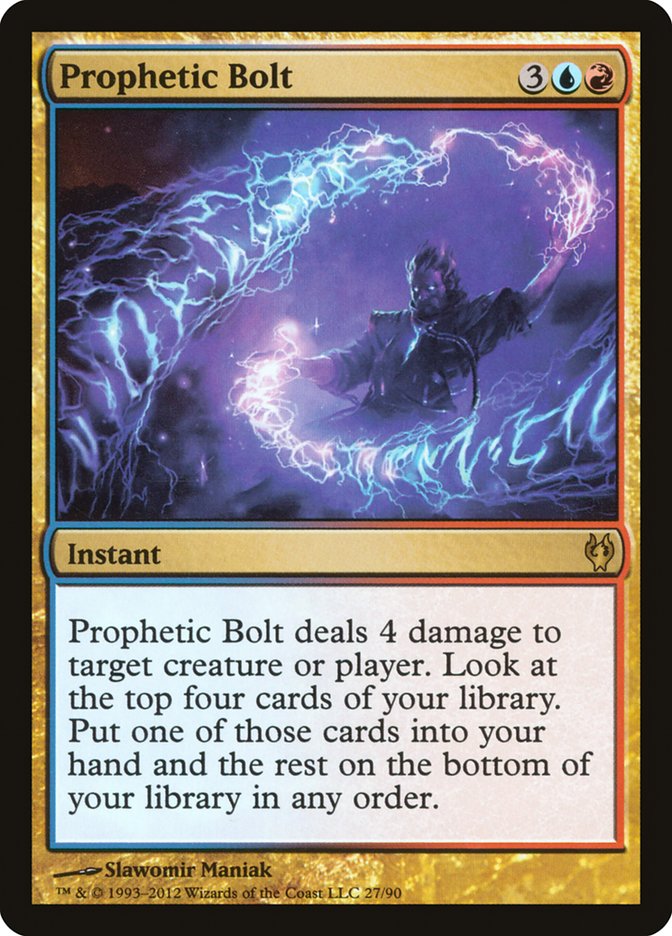 Prophetic Bolt [Duel Decks: Izzet vs. Golgari] | Jomio and Rueliete's Cards and Comics