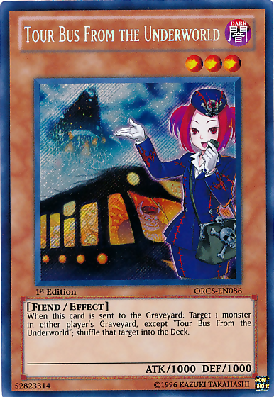 Tour Bus From the Underworld [ORCS-EN086] Secret Rare | Jomio and Rueliete's Cards and Comics