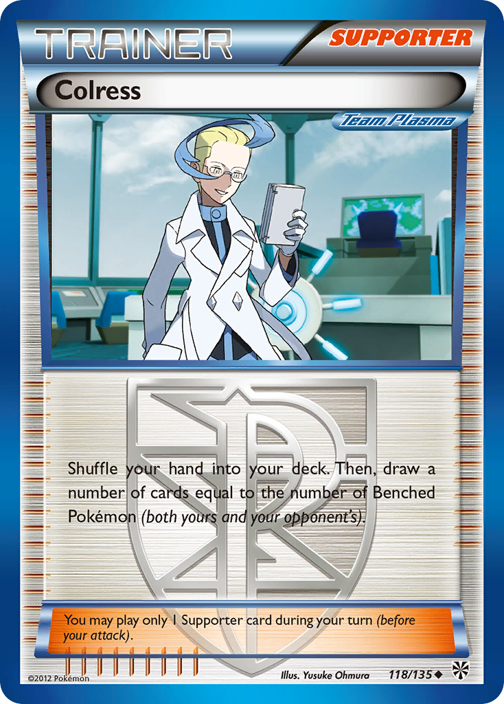 Colress (118/135) [Black & White: Plasma Storm] | Jomio and Rueliete's Cards and Comics