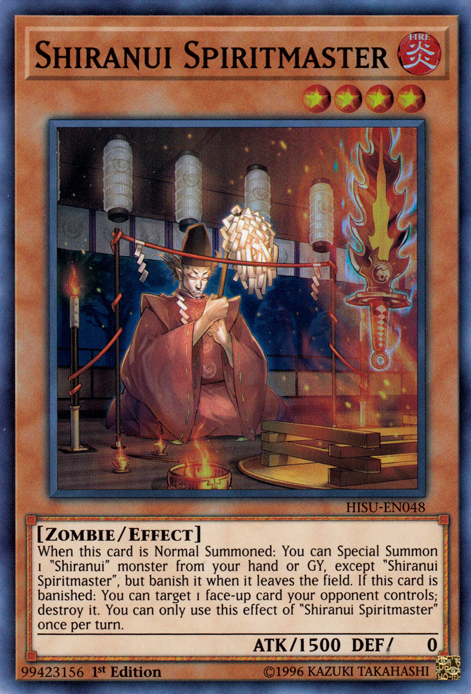 Shiranui Spiritmaster [HISU-EN048] Super Rare | Jomio and Rueliete's Cards and Comics