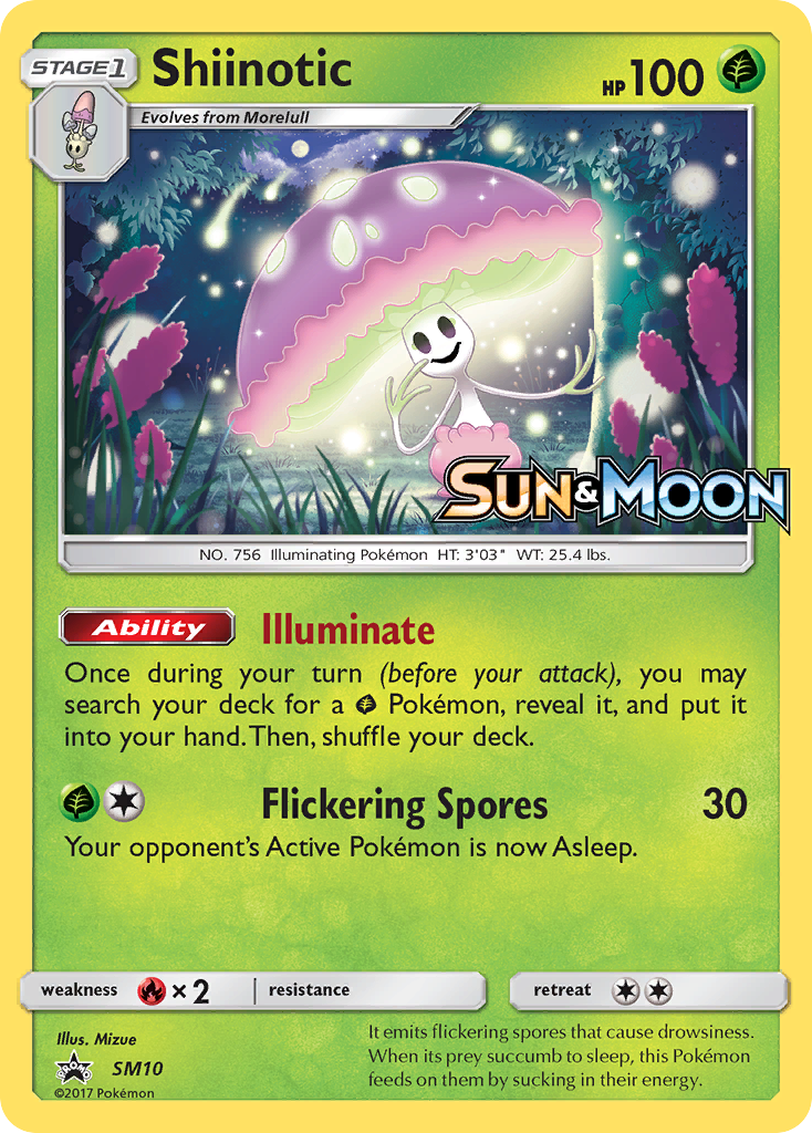 Shiinotic (SM10) [Sun & Moon: Black Star Promos] | Jomio and Rueliete's Cards and Comics