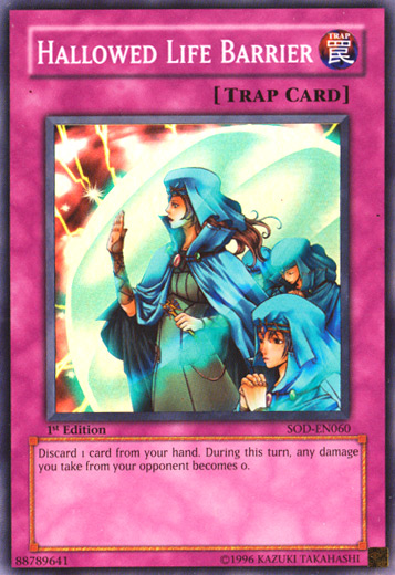 Hallowed Life Barrier [SOD-EN060] Super Rare | Jomio and Rueliete's Cards and Comics