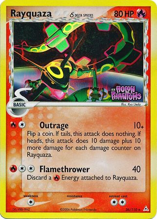 Rayquaza (26/110) (Delta Species) (Stamped) [EX: Holon Phantoms] | Jomio and Rueliete's Cards and Comics