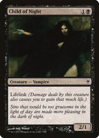 Child of Night [Duel Decks: Sorin vs. Tibalt] | Jomio and Rueliete's Cards and Comics