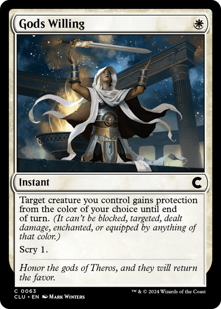 Gods Willing [Ravnica: Clue Edition] | Jomio and Rueliete's Cards and Comics