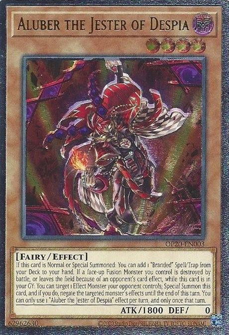 Aluber the Jester of Despia [OP20-EN003] Ultimate Rare | Jomio and Rueliete's Cards and Comics