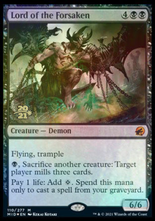 Lord of the Forsaken [Innistrad: Midnight Hunt Prerelease Promos] | Jomio and Rueliete's Cards and Comics