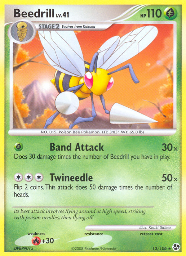 Beedrill (13/106) [Diamond & Pearl: Great Encounters] | Jomio and Rueliete's Cards and Comics