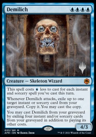 Demilich (Promo Pack) [Dungeons & Dragons: Adventures in the Forgotten Realms Promos] | Jomio and Rueliete's Cards and Comics