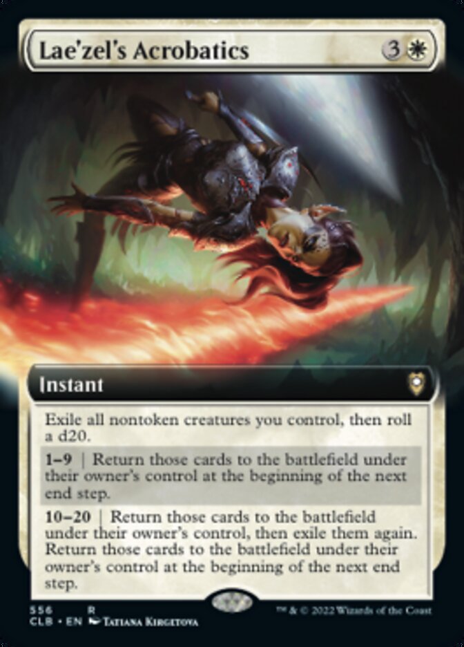 Lae'zel's Acrobatics (Extended Art) [Commander Legends: Battle for Baldur's Gate] | Jomio and Rueliete's Cards and Comics