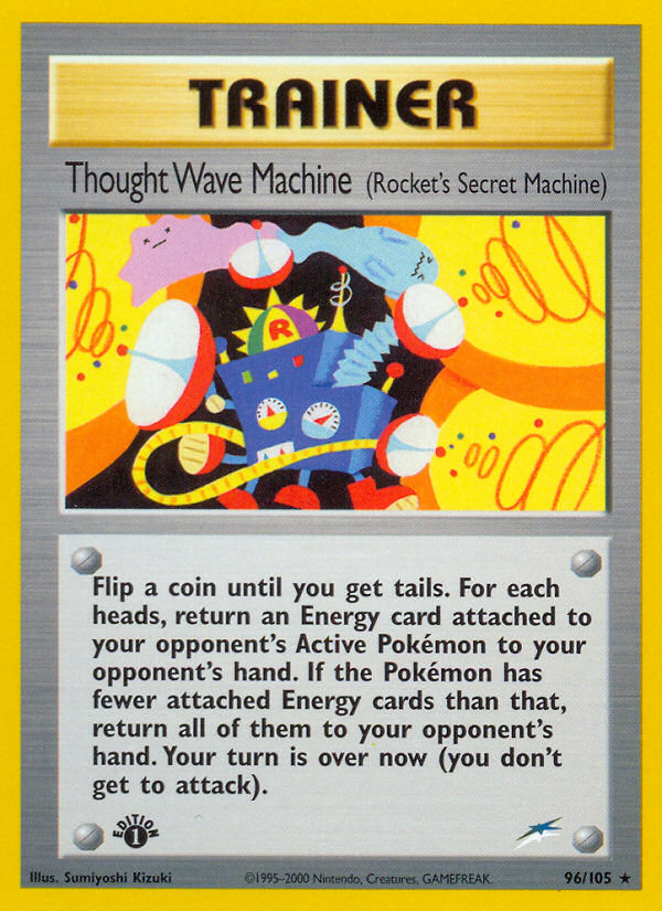 Thought Wave Machine (96/105) (Rocket's Secret Machine) [Neo Destiny 1st Edition] | Jomio and Rueliete's Cards and Comics