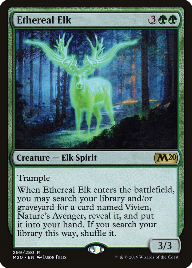 Ethereal Elk [Core Set 2020] | Jomio and Rueliete's Cards and Comics