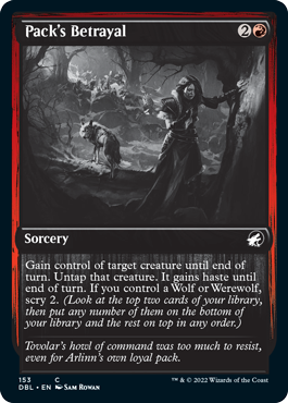 Pack's Betrayal [Innistrad: Double Feature] | Jomio and Rueliete's Cards and Comics