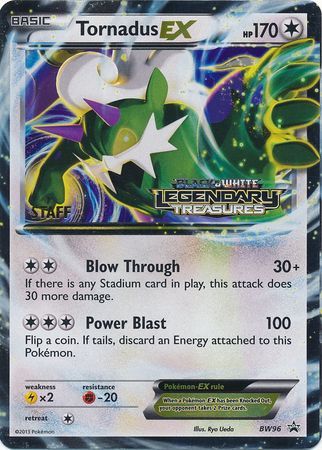 Tornadus EX (BW96) (Staff Prerelease Promo) [Black & White: Black Star Promos] | Jomio and Rueliete's Cards and Comics