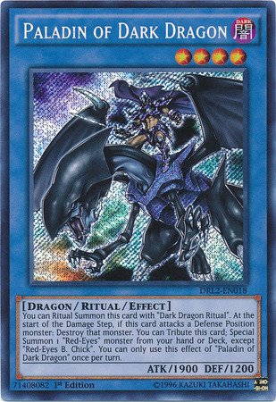 Paladin of Dark Dragon [DRL2-EN018] Secret Rare | Jomio and Rueliete's Cards and Comics