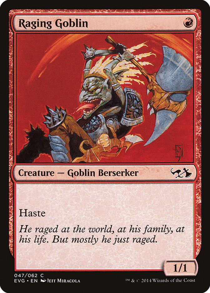 Raging Goblin (Elves vs. Goblins) [Duel Decks Anthology] | Jomio and Rueliete's Cards and Comics