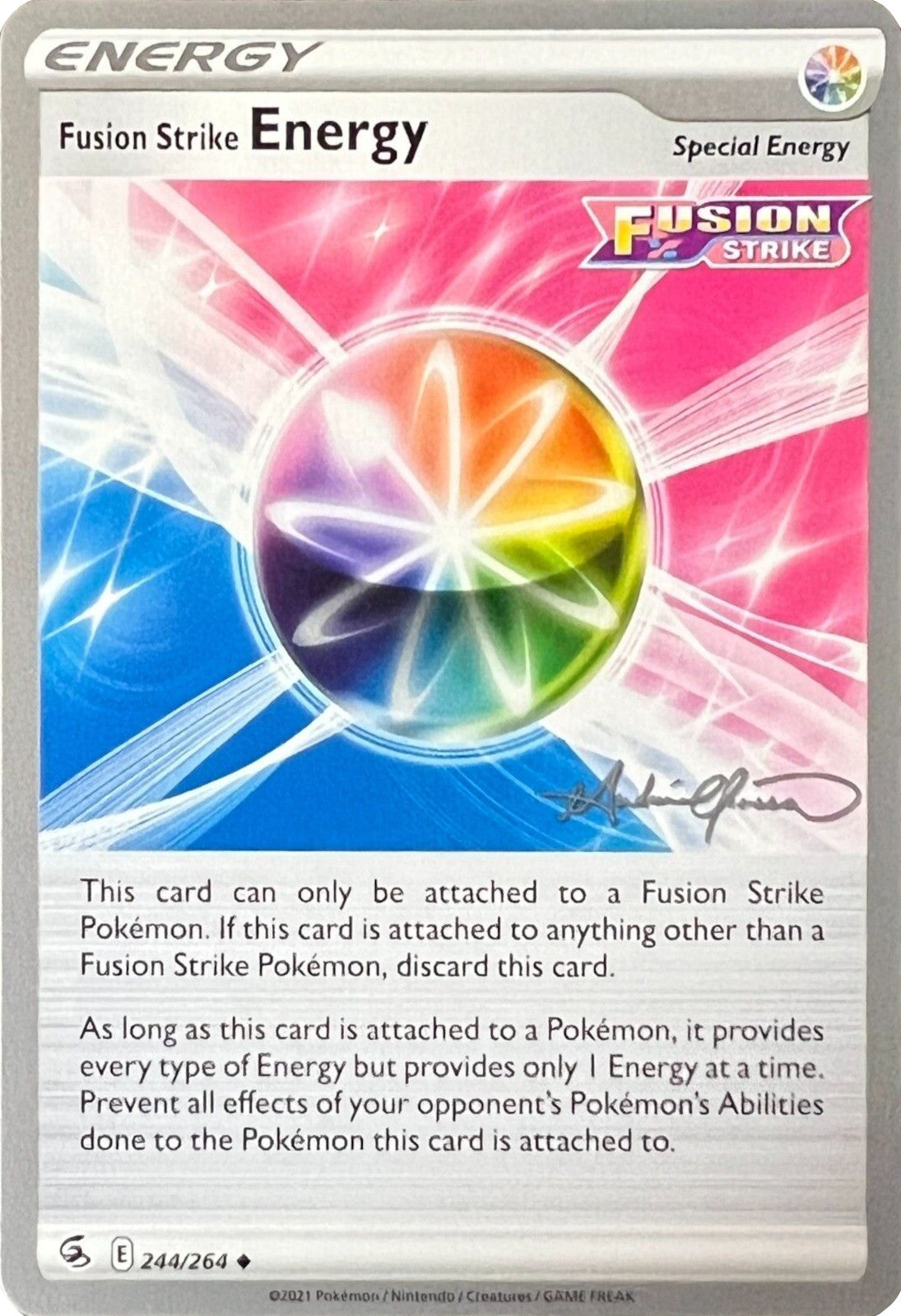Fusion Strike Energy (244/264) (The Shape of Mew - Andre Chiasson) [World Championships 2022] | Jomio and Rueliete's Cards and Comics